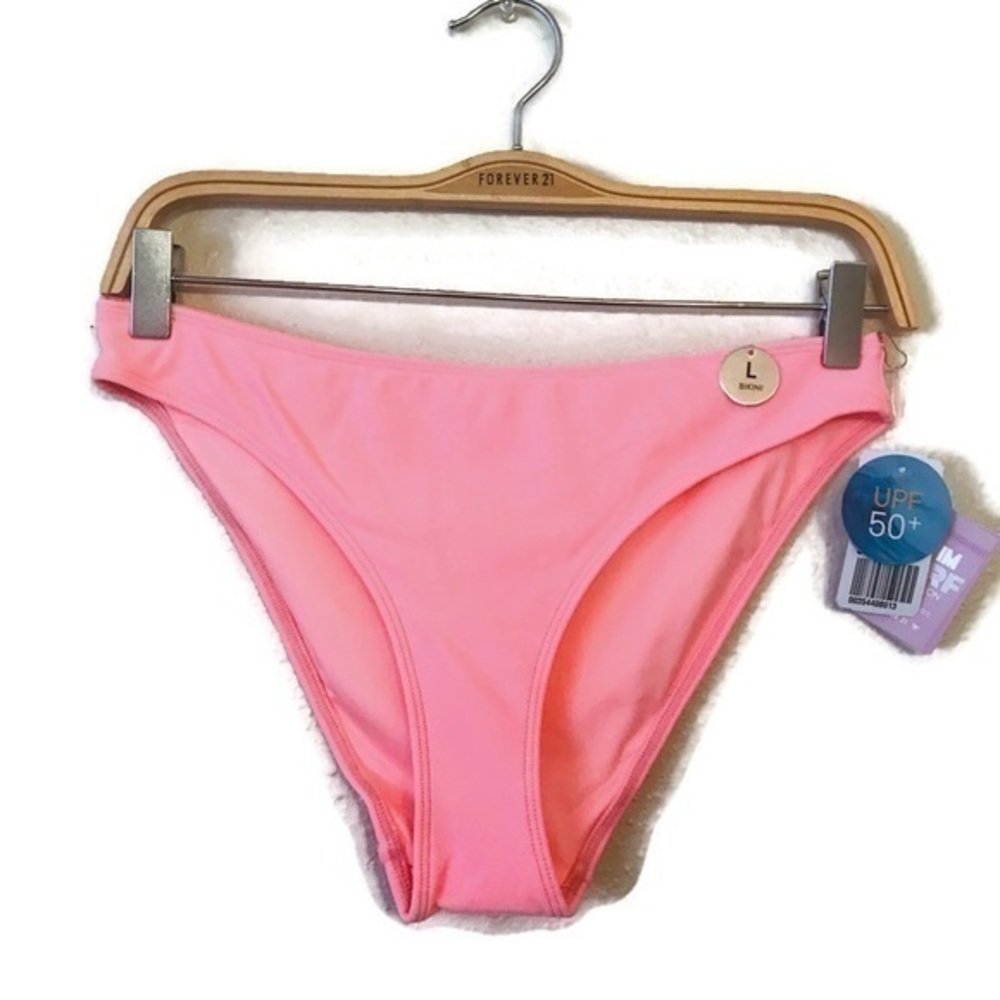 NWT Pink Forever 21 Swimsuit Bikini Bottoms Women’s Size Large 10 12